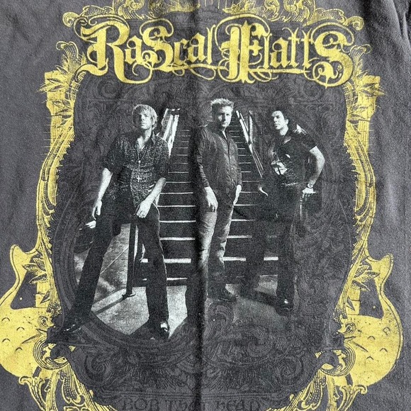 Rascal Flatts "Me and My Kind of People" 200 Tour band T Shirt Gray Size Small - Picture 4 of 5